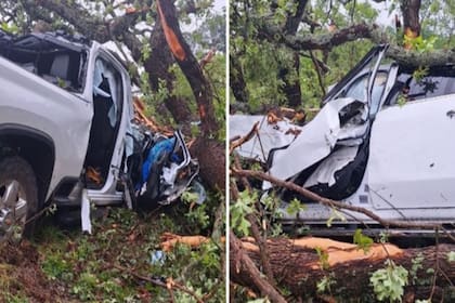 Una familia en Oklahoma quedó atrapada en el medio de un tornado y resultó gravemente lesionada