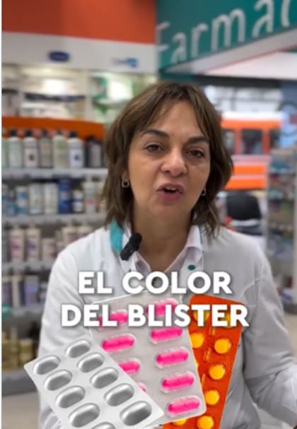 Una farmacéutica explicó por qué no todos los blísters deberían ser vaciados (Foto: Captura X)