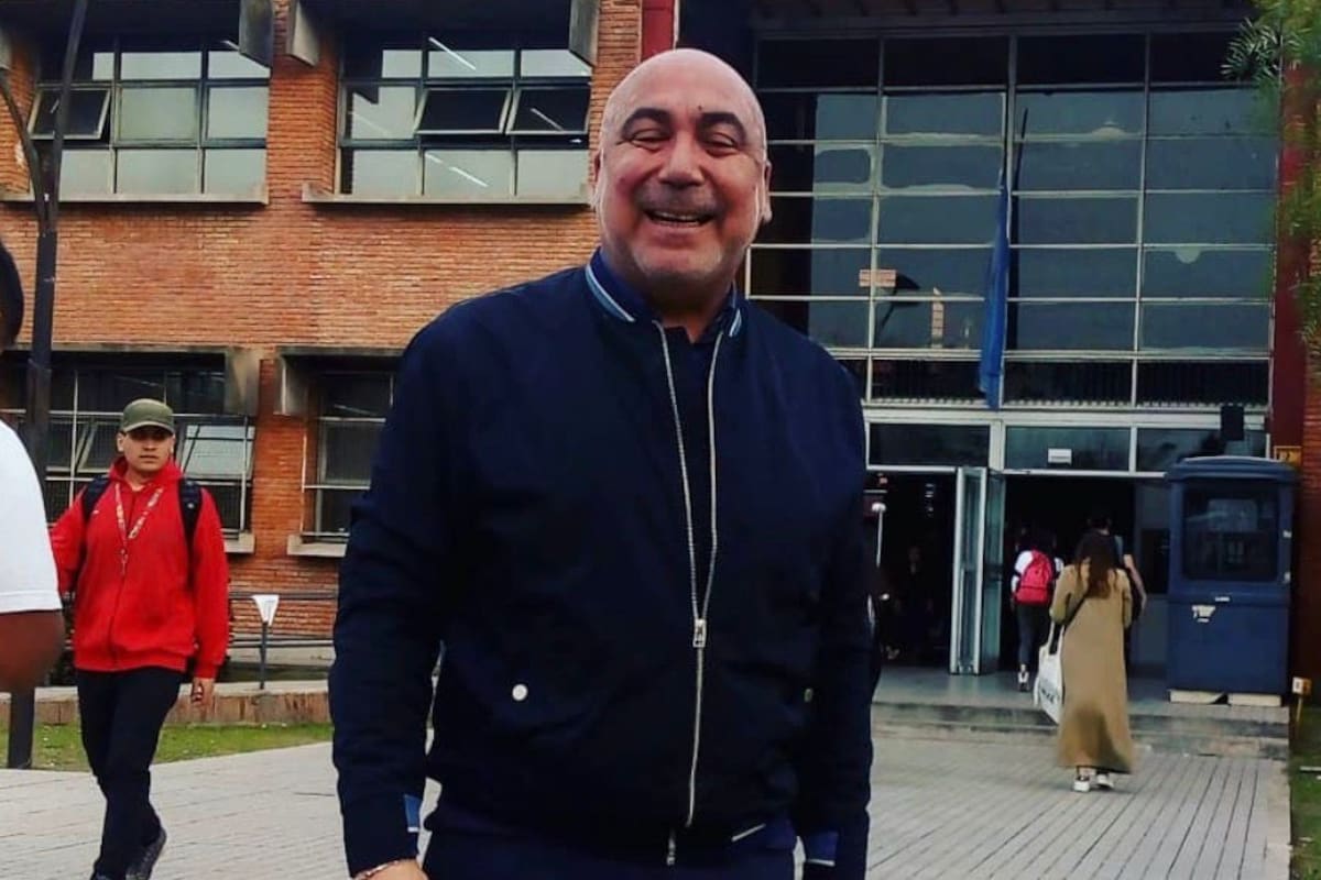 Una foto de David Aguirre durante su paso por la sede de Avellaneda de la Facultad de Ciencias Económicas de la Universidad de Buenos Aires (UBA)