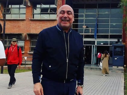 Una foto de David Aguirre durante su paso por la sede de Avellaneda de la Facultad de Ciencias Económicas de la Universidad de Buenos Aires (UBA)