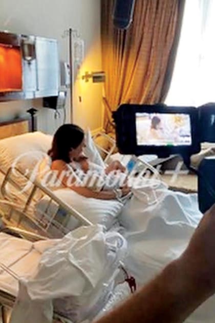 Una foto del backstage de "Siendo Pampita", el reality show que se estrenará en octubre