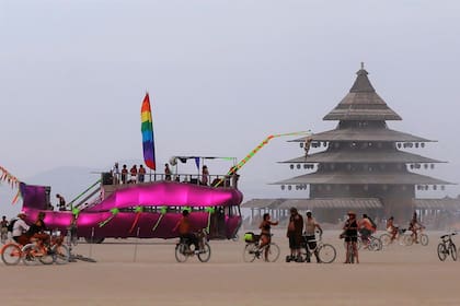 Una foto del festival Burning Man 2016