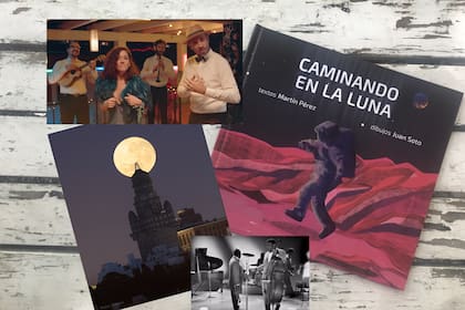 Una foto impactante, el libro maravilloso de Martín Pérez y Juan Soto y un par de links musicales, con la luna como denominador común