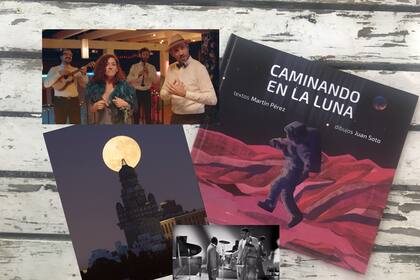 Una foto impactante, el libro maravilloso de Martín Pérez y Juan Soto y un par de links musicales, con la luna como denominador común