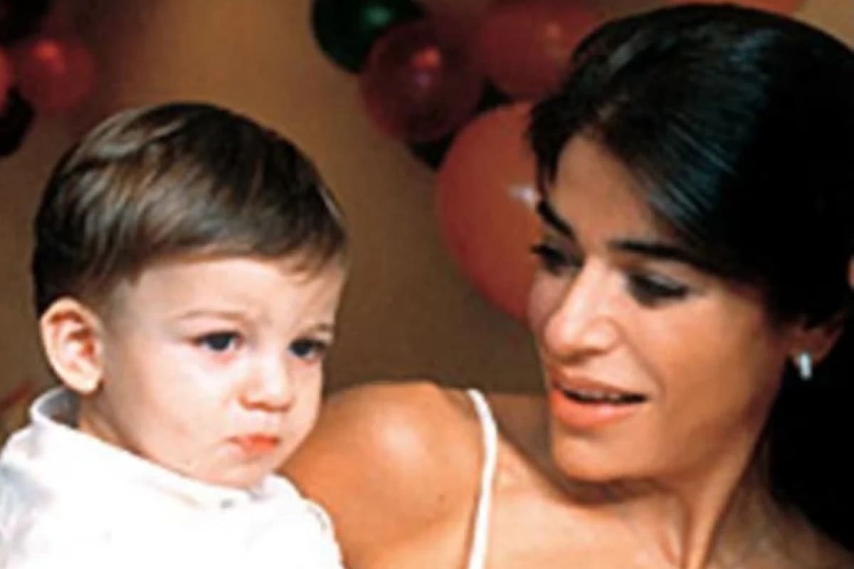 Una foto retro de Zulemita Menem y su hijo Luca (Foto: Archivo)