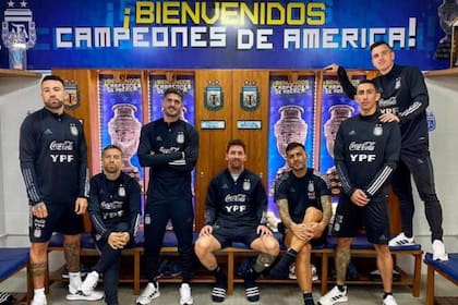 Una foto similar había subido Rodrigo de Paul a su cuenta de Instagram luego de que la Argentina obtuviera la Copa América