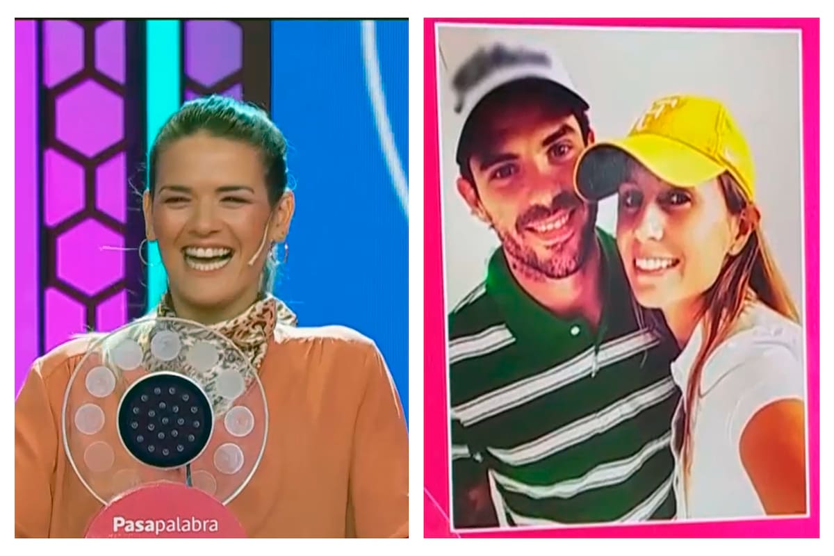 Una fotografía en el videowall de Pasapalabra con la imagen de Fernando Gago y Gisela Dulko hizo que Micaela Vázquez protagonizara un momento entre tenso y desopilante