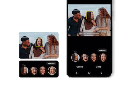 Una función de IA que llega a los Galaxy A56, A36 y A26 está en poder combinar rostros de fotos grupales para mejorar el resultado final