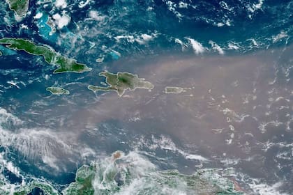 Una gigantesca nube de polvo sahariano se aproxima a Texas