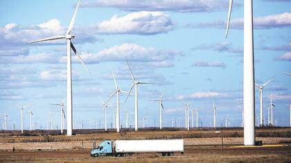 Una granja eólica en Colorado City, en el noroeste de Texas