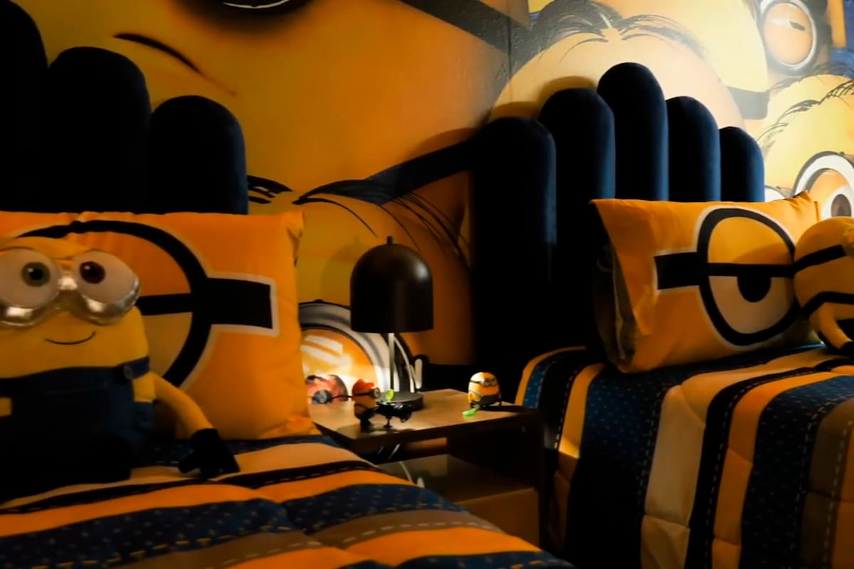 Una habitacion de los Minions en la casa de José Aldo en Orlando