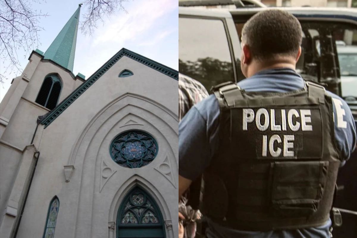 Una iglesia en Evanston, Illinois, colocó un pesebre con un mensaje anti ICE y explicó su significado