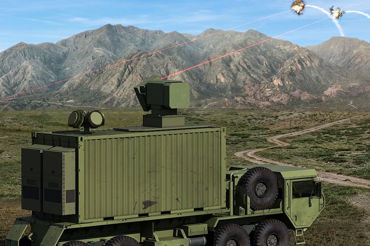 Una ilustración de cómo funcionaría el láser antimisiles que quiere tener el Ejército de los Estados Unidos