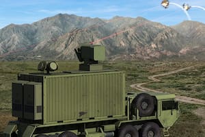 Una ilustración de cómo funcionaría el láser antimisiles que quiere tener el Ejército de los Estados Unidos