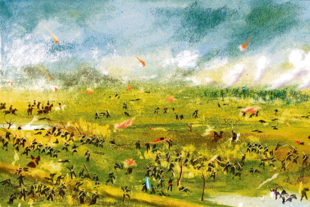 Una ilustración de Maximiliano Amici en homenaje a Cándido López