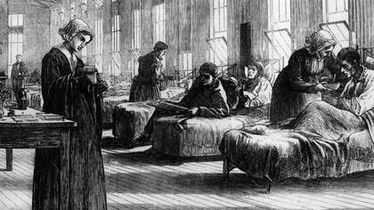 Una ilustración sin fecha que representa la primera campaña de vacunación contra la viruela del médico inglés Edward Jenner, realizada en 1796