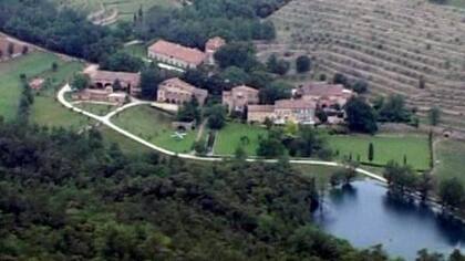 Una imagen aérea del Chateau Miraval