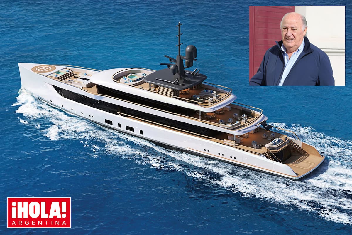 Una imagen aérea del fabuloso barco, de 72 metros de eslora, del astillero holandés Feadship.