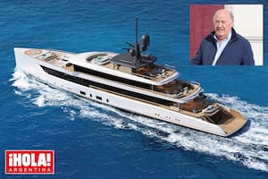 Una imagen aérea del fabuloso barco, de 72 metros de eslora, del astillero holandés Feadship.