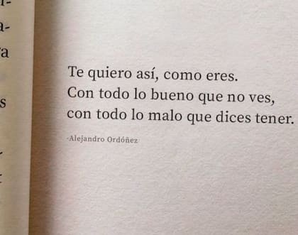 Una imagen con una frase en el Día de San Valentín