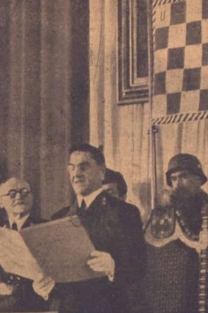 Una imagen de Ante Pavelic en los archivos desclasificados por el gobierno nacional de los criminales nazis que recalaron en la Argentina luego de la Segunda Guerra Mundial