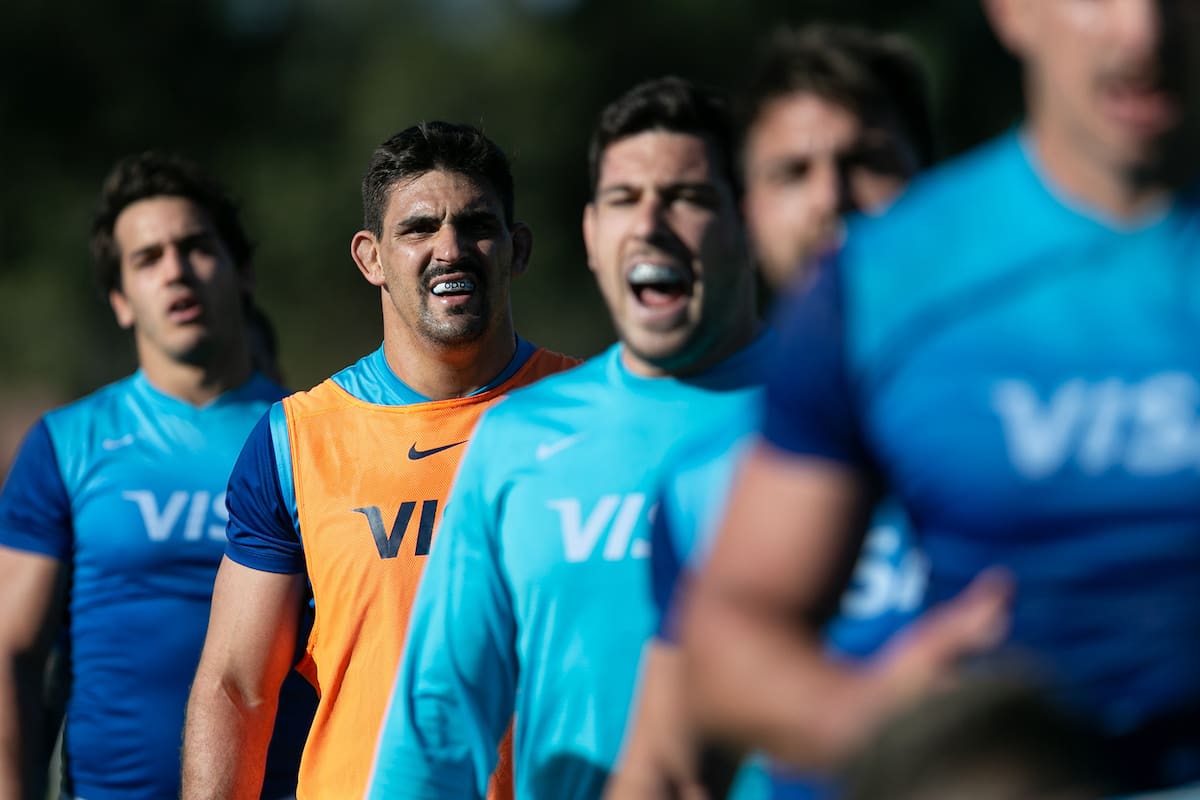 Una imagen de entrenamiento de los Pumas, que se preparan en Sydney para los desafíos ante los All Blacks