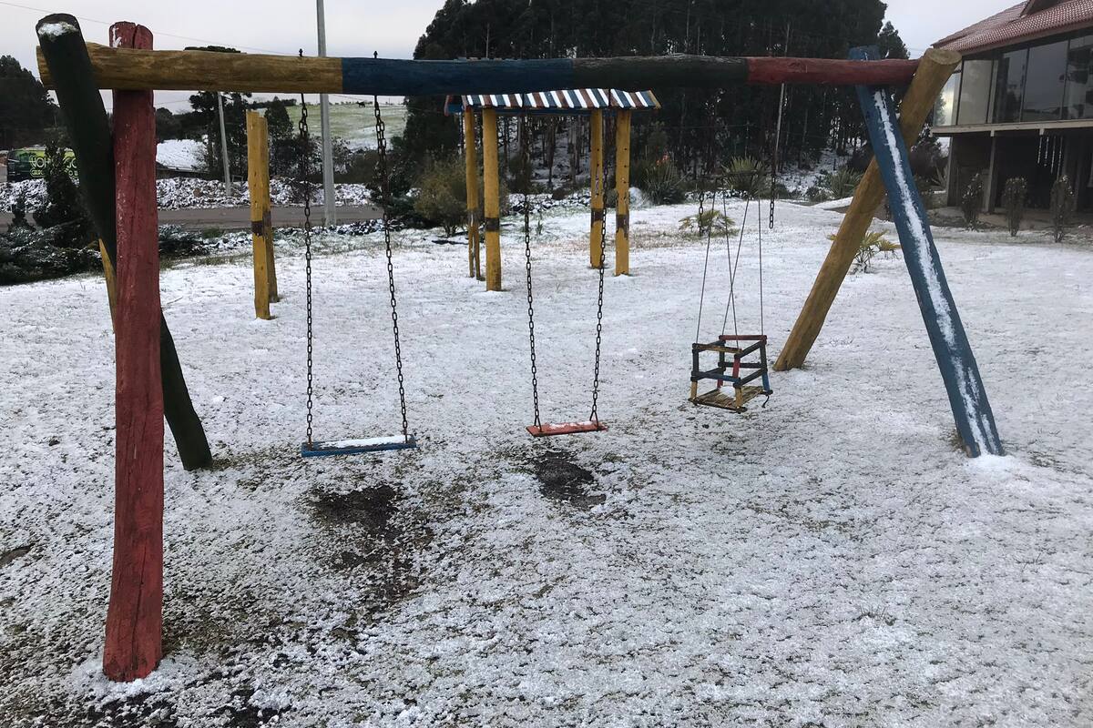 Una imagen de esta mañana en São Francisco de Paula, en Rio Grande do Sul