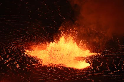 Una imagen de la erupción del Kilauea difundida por el servicio geológico de Estados Unidos