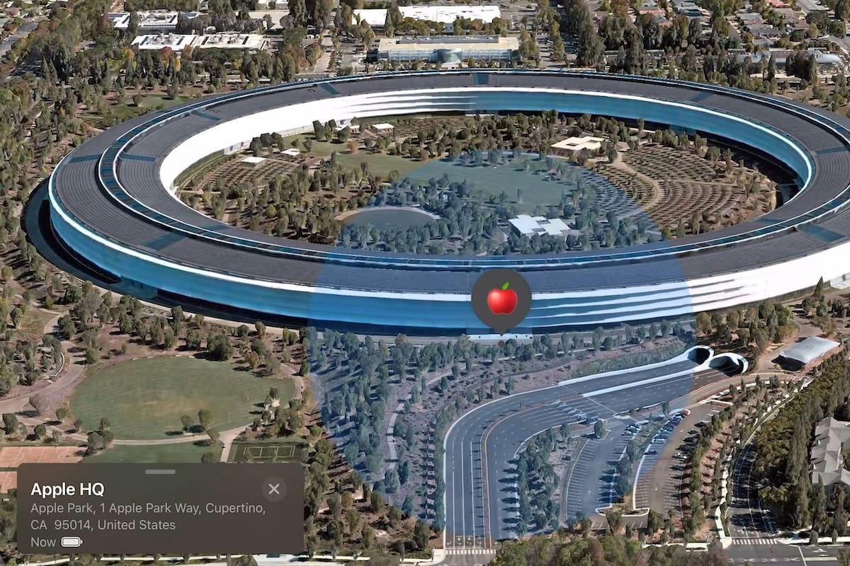 Una imagen de la localización del AirTag dentro de una carta enviado por un youtuber alemán