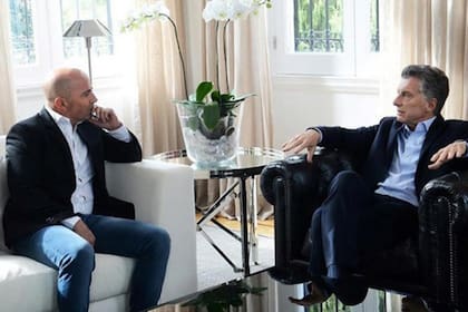 Una imagen de la primera reunión entre Sampaoli y Macri; el lunes se juntaron por segunda vez