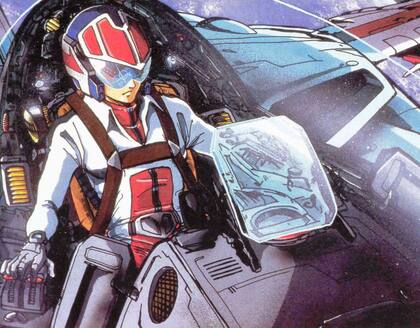 Una imagen de la serie animada Robotech