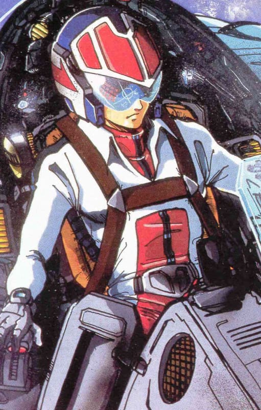 Una imagen de la serie animada Robotech