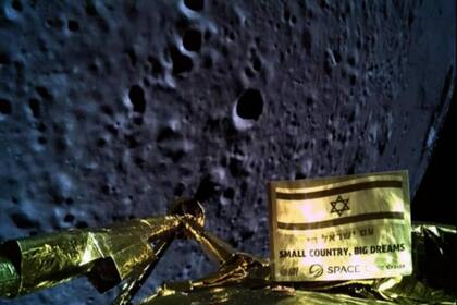 Una imagen de la sonda Beresheet antes del fallido alunizaje; a pesar del fracaso inicial, la compañía SpaceIL volverá a enviar una nueva misión a la Luna