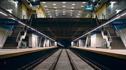 Una imagen de las obras ya concluidas en la estación Puán