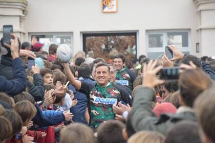 Una imagen de otra realización del Homenaje a los Veteranos de Malvinas