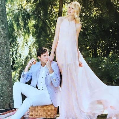 Una imagen de Romina y su marido, años atrás