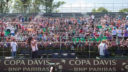 Una imagen de una de las tribunas del Parque Sarmiento, nueva sede de la Copa