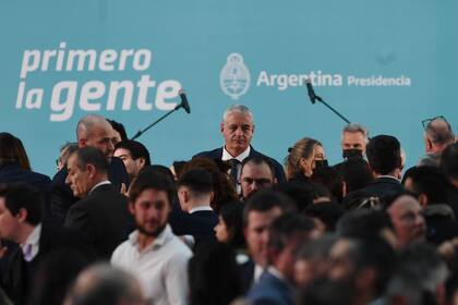 Una imagen del acto de asunción de Sergio Massa como ministro de Economía