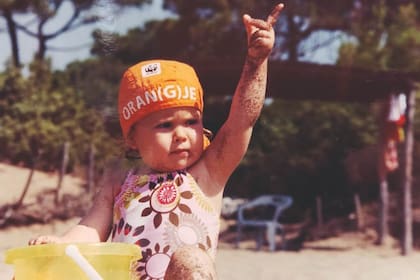 Una imagen del álbum personal de la princesa Amalia de Holanda