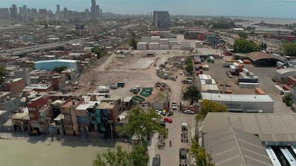Una imagen del Barrio 31, de Retiro, antes del proyecto de obras de integración que tuvo lugar a partir de 2015