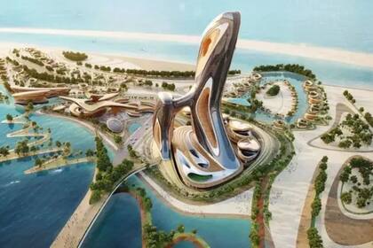 Una imagen del boceto del proyecto Akon City.