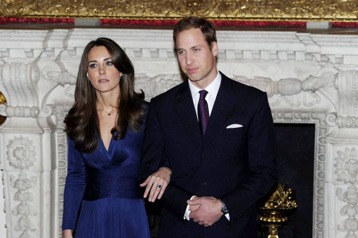 Una imagen del compromiso de Kate y William en 2010