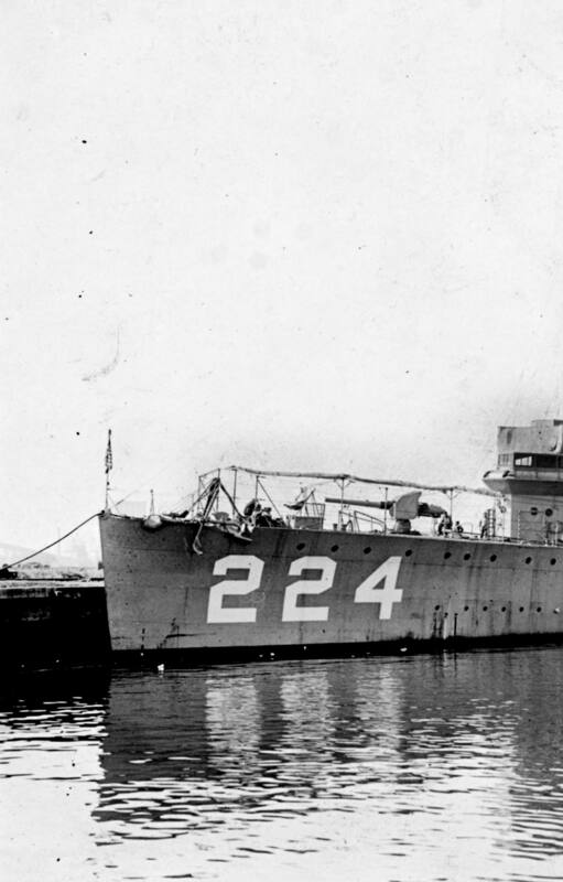 Una imagen del destructor USS Stewart tomada previa a la Segunda Guerra Mundial.