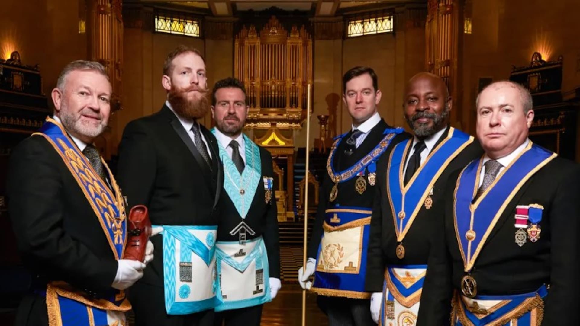 Una imagen del documental Inside the Freemasons, de 2017, que exploraba el mundo de la masonería