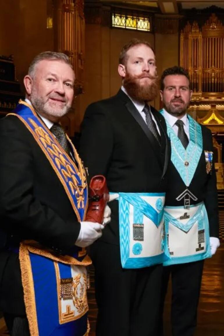 Una imagen del documental Inside the Freemasons, de 2017, que exploraba el mundo de la masonería