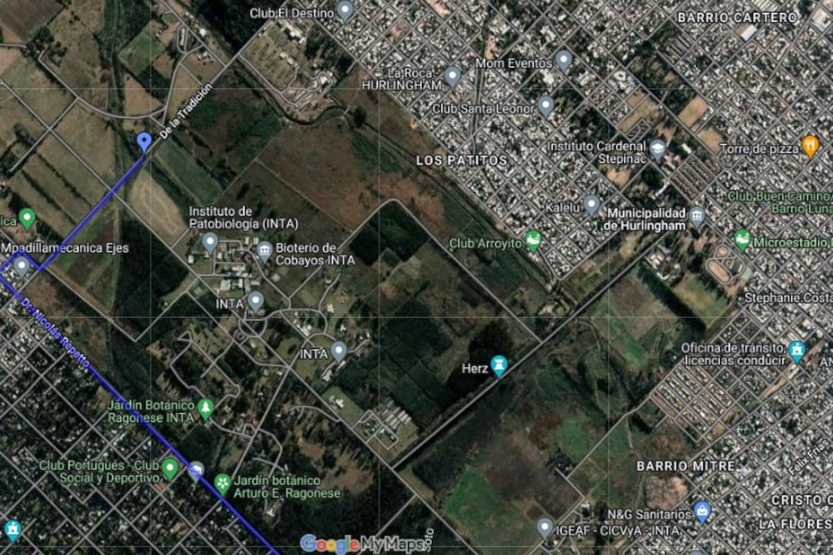 Una imagen del enorme predio del INTA Castelar