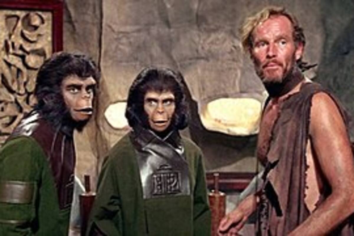Una imagen del film El planeta de los simios, de 1965, con Charlton Heston. Le seguiría luego una serie de tevé y una saga que hoy parece interminable