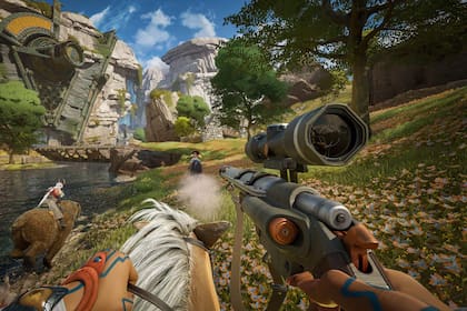 Una imagen del juego Highguard, disponible para PC en Steam, PS5 y Xbox