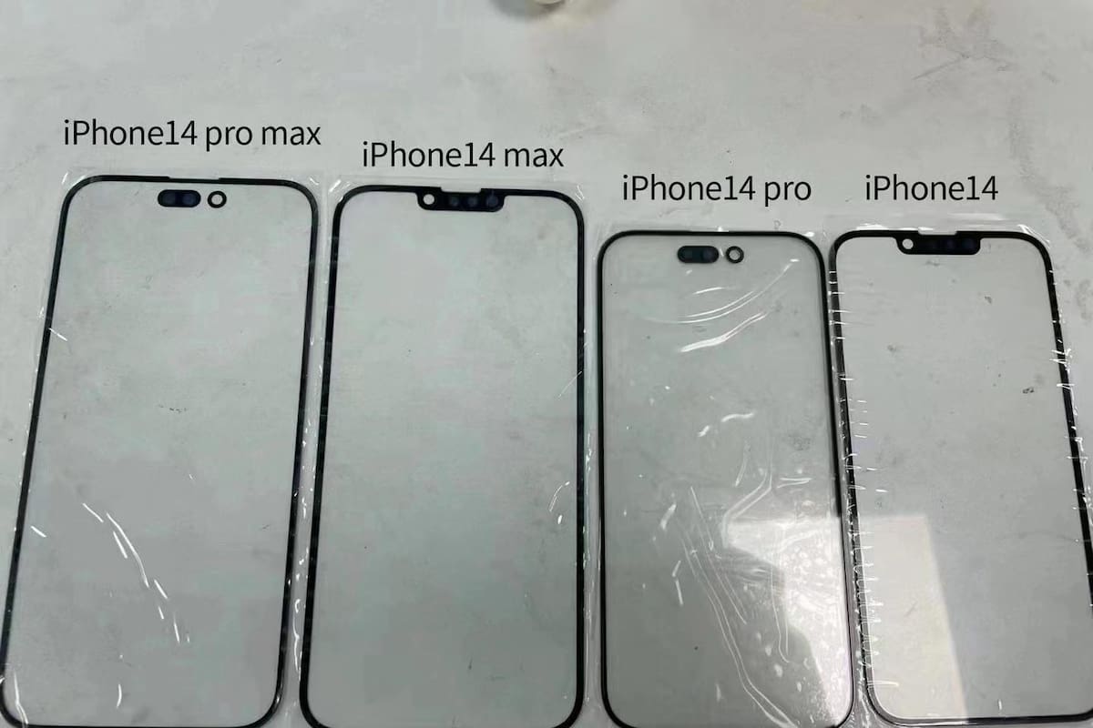 Una imagen filtrada permite ver el cambio de aspecto que tendrá el iPhone 14, con la pantalla rediseñada para incorporar la cámara y el sensor de Face ID dentro de la misma