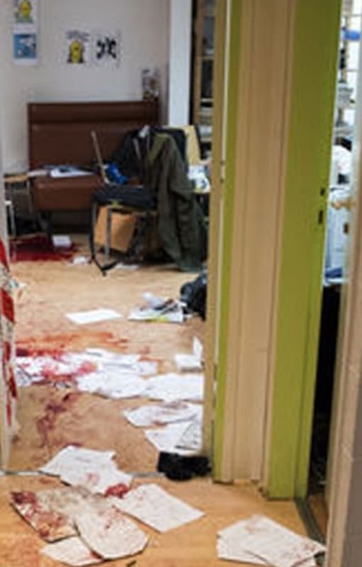 Una imagen fuerte: la redacción de Charlie Hebdo, tras la masacre